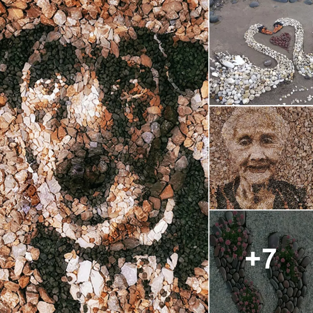 A Master of Pebble Art: Unveiling the Intricate Creations of a Talented Artist